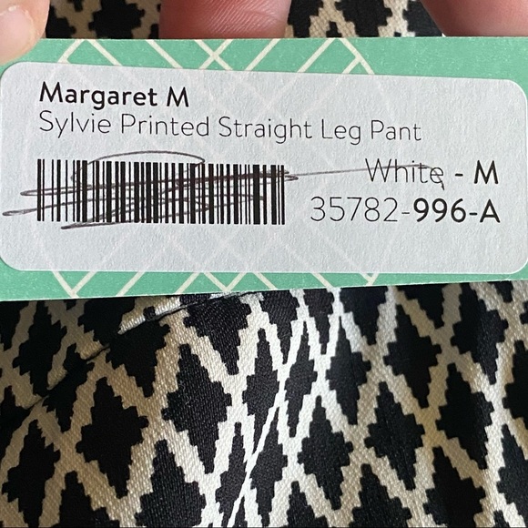 Margaret M Sylvie Slimming Pant Straight Leg NWT Medium - Picture 12 of 13